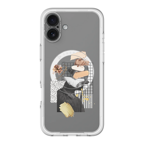 スリムプロテクションプレミアムケース with MagSafe［ Artistic Fall in Beige ］