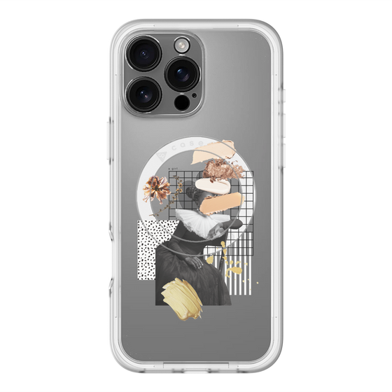 スリムプロテクションプレミアムケース with MagSafe［ Artistic Fall in Beige ］