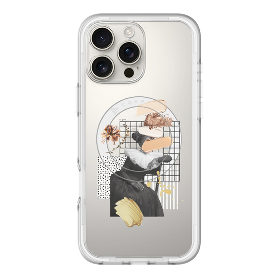 スリムプロテクションプレミアムケース with MagSafe［ Artistic Fall in Beige ］
