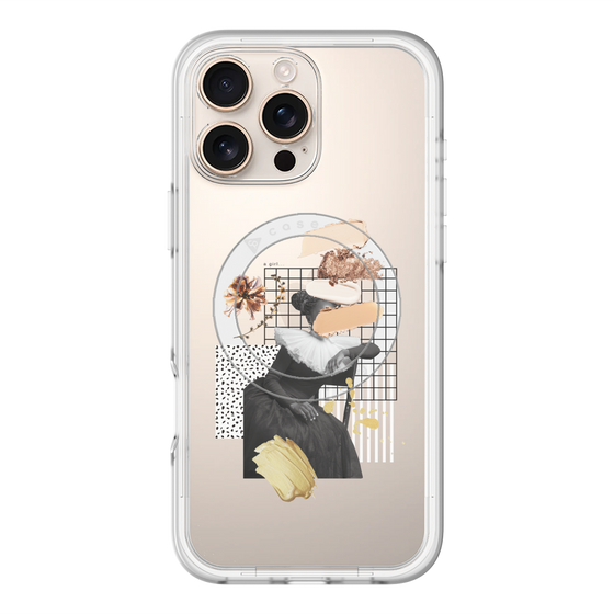スリムプロテクションプレミアムケース with MagSafe［ Artistic Fall in Beige ］