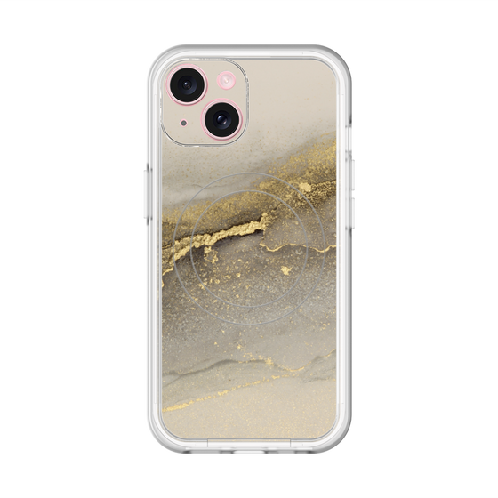 スリムプロテクションプレミアムケース with MagSafe［ Marble Gray ］