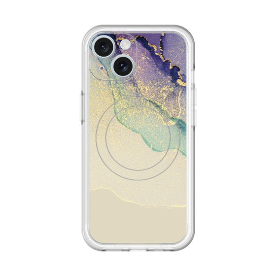スリムプロテクションプレミアムケース with MagSafe［ Marble Purple ］