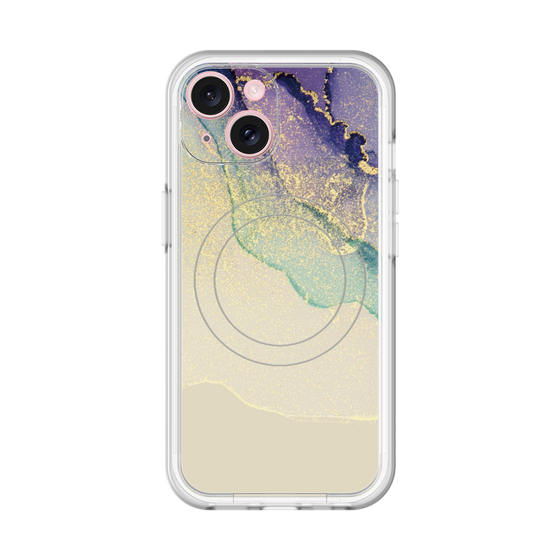 スリムプロテクションプレミアムケース with MagSafe［ Marble Purple ］