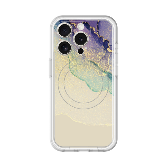 スリムプロテクションプレミアムケース with MagSafe［ Marble Purple ］