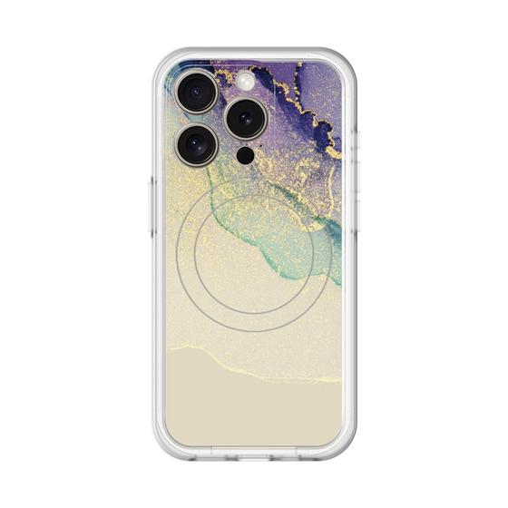 スリムプロテクションプレミアムケース with MagSafe［ Marble Purple ］
