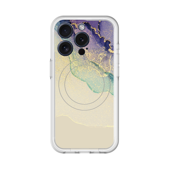 スリムプロテクションプレミアムケース with MagSafe［ Marble Purple ］