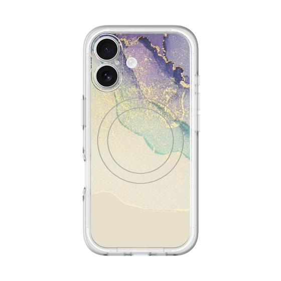 スリムプロテクションプレミアムケース with MagSafe［ Marble Purple ］