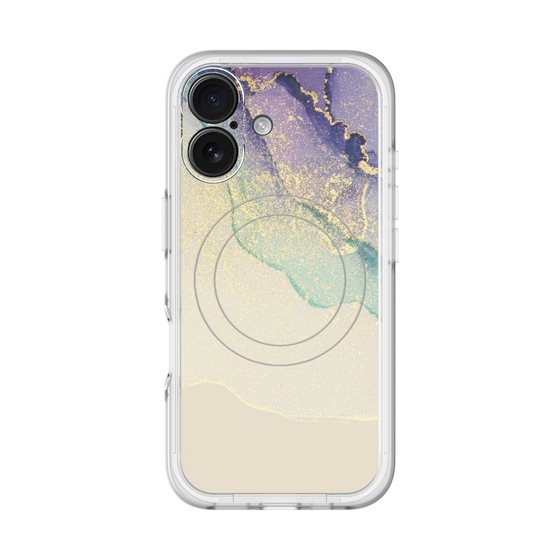 スリムプロテクションプレミアムケース with MagSafe［ Marble Purple ］