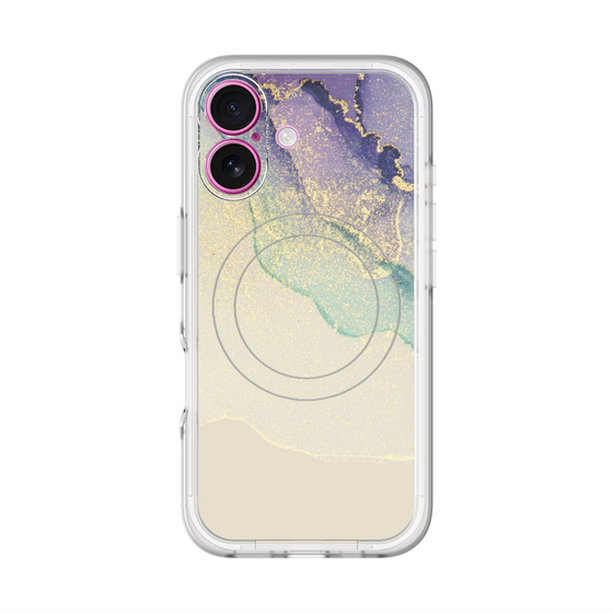 スリムプロテクションプレミアムケース with MagSafe［ Marble Purple ］