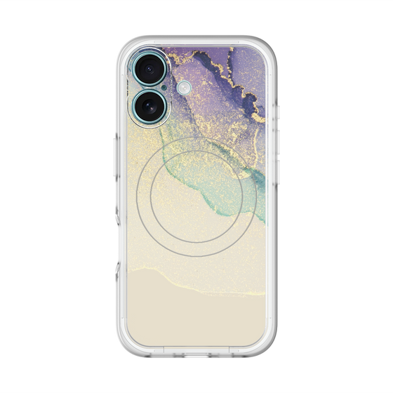 スリムプロテクションプレミアムケース with MagSafe［ Marble Purple ］