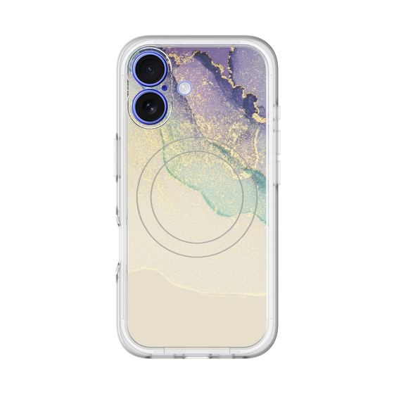 スリムプロテクションプレミアムケース with MagSafe［ Marble Purple ］