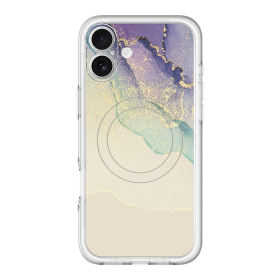 スリムプロテクションプレミアムケース with MagSafe［ Marble Purple ］