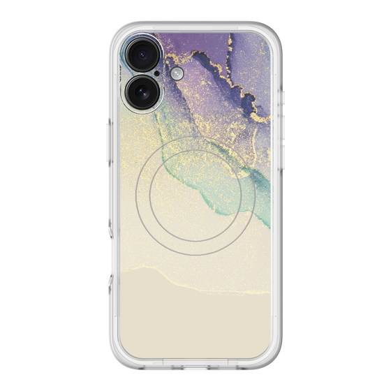 スリムプロテクションプレミアムケース with MagSafe［ Marble Purple ］
