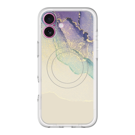 スリムプロテクションプレミアムケース with MagSafe［ Marble Purple ］