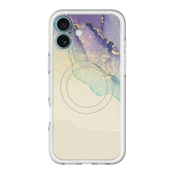 スリムプロテクションプレミアムケース with MagSafe［ Marble Purple ］