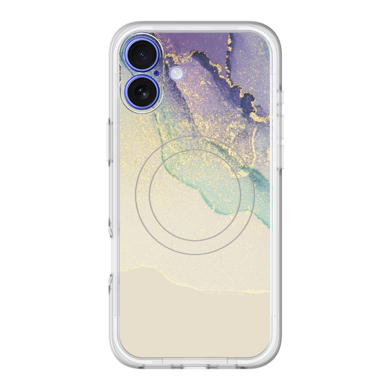 スリムプロテクションプレミアムケース with MagSafe［ Marble Purple ］