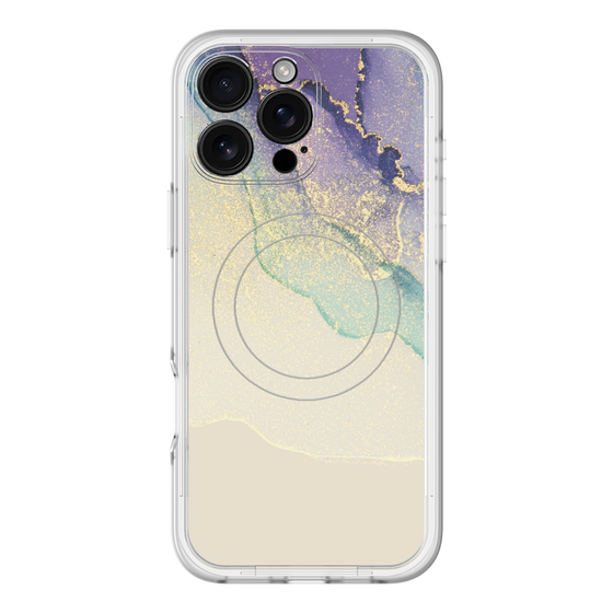 スリムプロテクションプレミアムケース with MagSafe［ Marble Purple ］