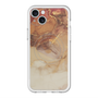 スリムプロテクションプレミアムケース with MagSafe［ Marble Brown ］