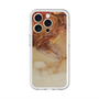 スリムプロテクションプレミアムケース with MagSafe［ Marble Brown ］