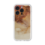 スリムプロテクションプレミアムケース with MagSafe［ Marble Brown ］