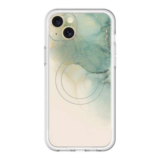 スリムプロテクションプレミアムケース with MagSafe［ Marble Green ］