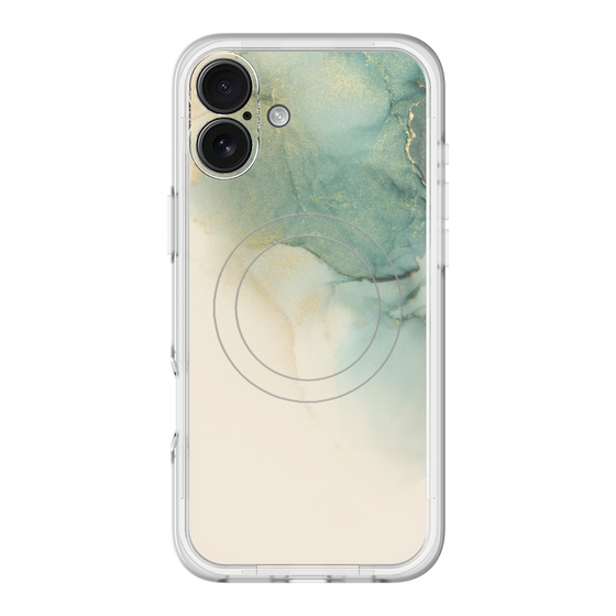 スリムプロテクションプレミアムケース with MagSafe［ Marble Green ］
