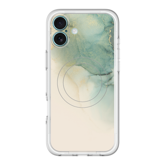 スリムプロテクションプレミアムケース with MagSafe［ Marble Green ］