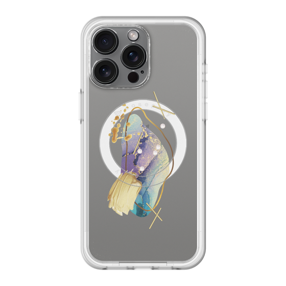 スリムプロテクションプレミアムケース with MagSafe［ Nuance Painting Blue ］