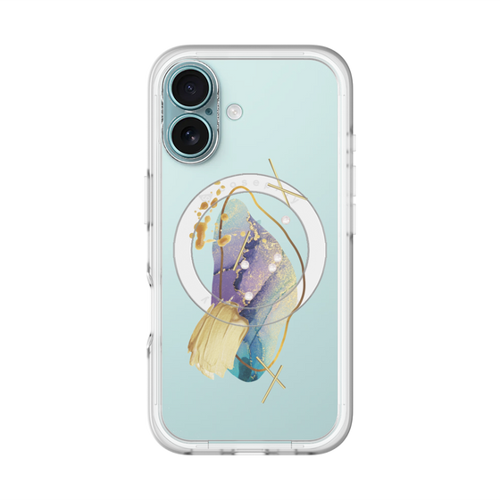 スリムプロテクションプレミアムケース with MagSafe［ Nuance Painting Blue ］