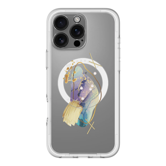 スリムプロテクションプレミアムケース with MagSafe［ Nuance Painting Blue ］