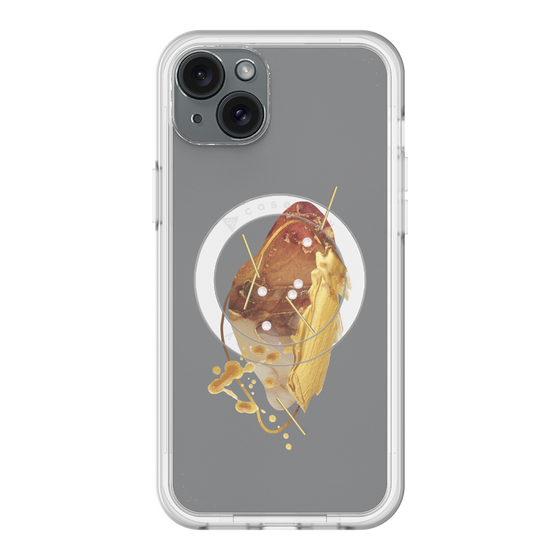 スリムプロテクションプレミアムケース with MagSafe［ Nuance Painting Brown ］