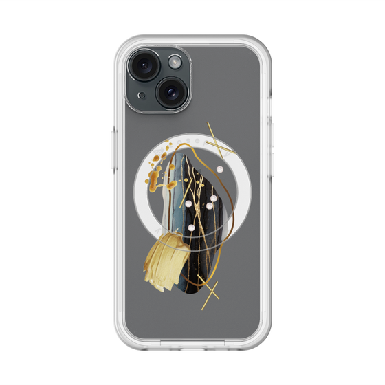 スリムプロテクションプレミアムケース with MagSafe［ Nuance Painting Black ］