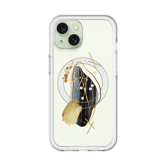 スリムプロテクションプレミアムケース with MagSafe［ Nuance Painting Black ］