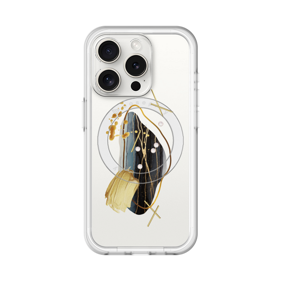 スリムプロテクションプレミアムケース with MagSafe［ Nuance Painting Black ］
