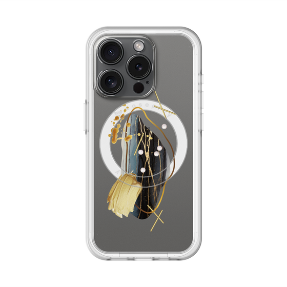 スリムプロテクションプレミアムケース with MagSafe［ Nuance Painting Black ］