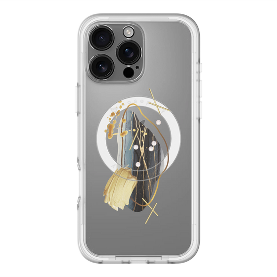 スリムプロテクションプレミアムケース with MagSafe［ Nuance Painting Black ］