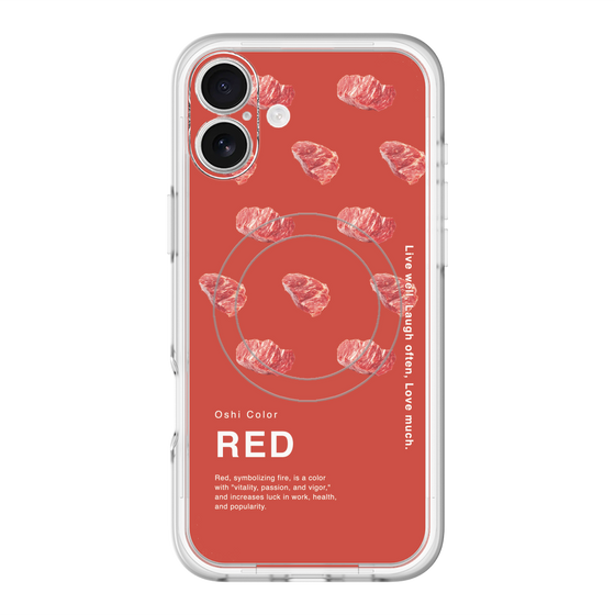 スリムプロテクションプレミアムケース with MagSafe［ RED-Meat ］
