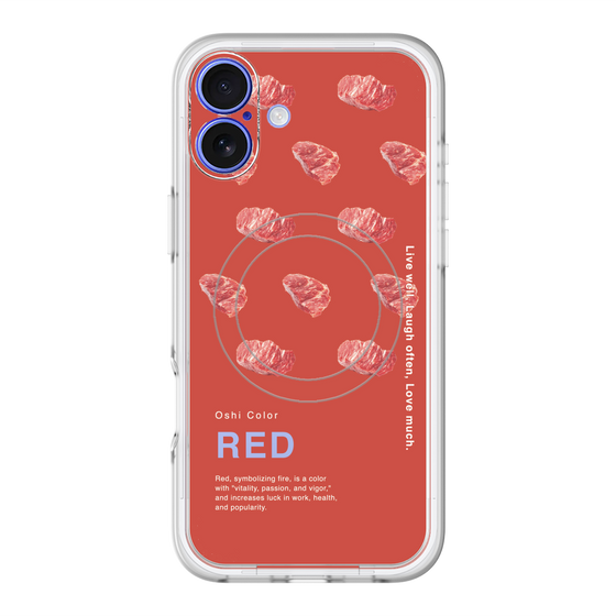 スリムプロテクションプレミアムケース with MagSafe［ RED-Meat ］