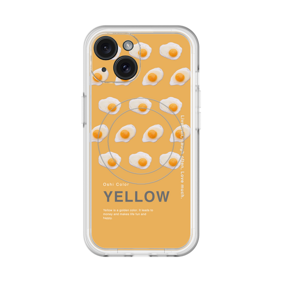 スリムプロテクションプレミアムケース with MagSafe［ YELLOW-Egg ］