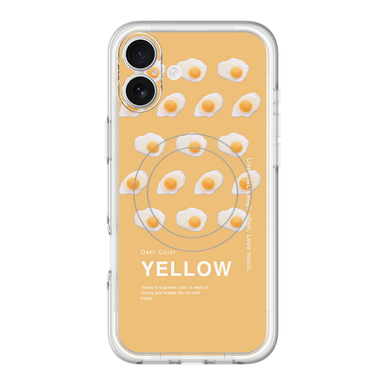 スリムプロテクションプレミアムケース with MagSafe［ YELLOW-Egg ］