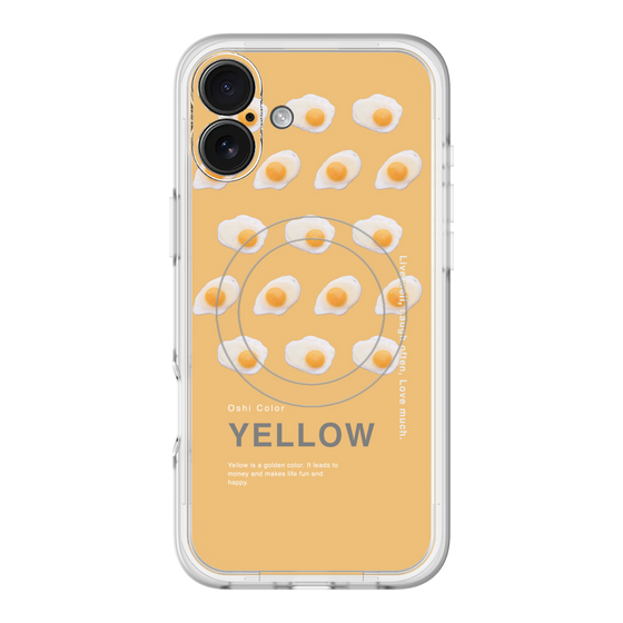 スリムプロテクションプレミアムケース with MagSafe［ YELLOW-Egg ］