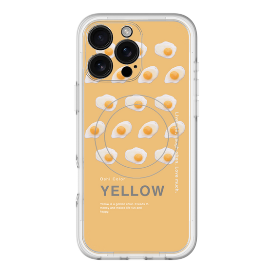 スリムプロテクションプレミアムケース with MagSafe［ YELLOW-Egg ］