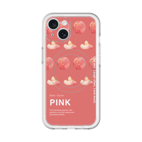 スリムプロテクションプレミアムケース with MagSafe［ PINK-Peach ］