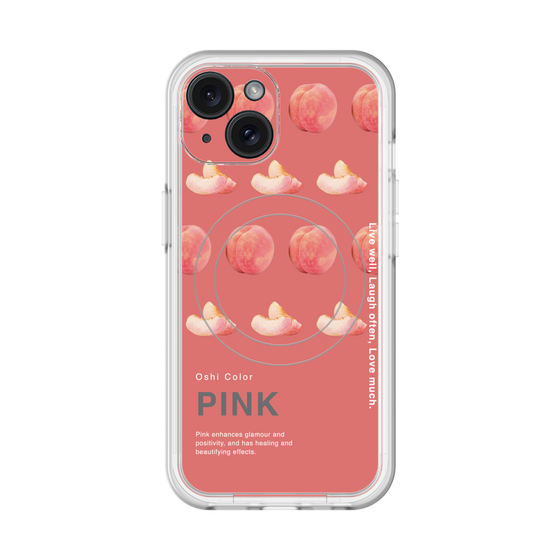 スリムプロテクションプレミアムケース with MagSafe［ PINK-Peach ］