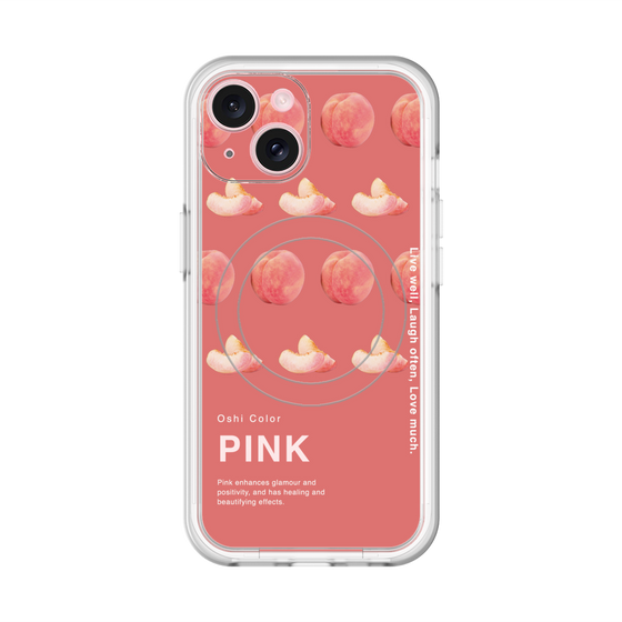 スリムプロテクションプレミアムケース with MagSafe［ PINK-Peach ］