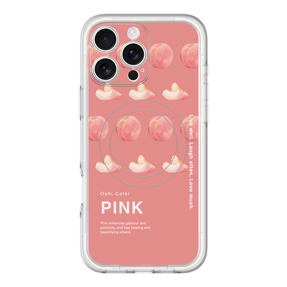 スリムプロテクションプレミアムケース with MagSafe［ PINK-Peach ］