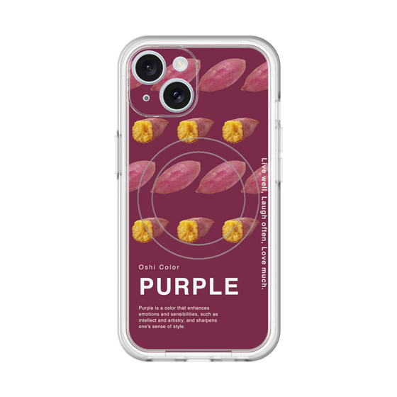 スリムプロテクションプレミアムケース with MagSafe［ PURPLE-Sweet potato ］
