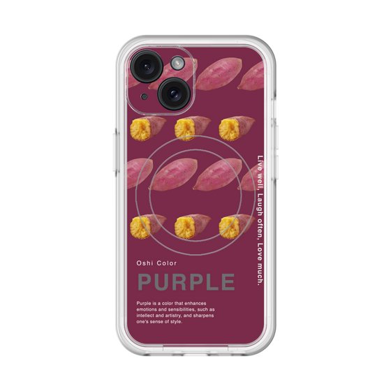スリムプロテクションプレミアムケース with MagSafe［ PURPLE-Sweet potato ］