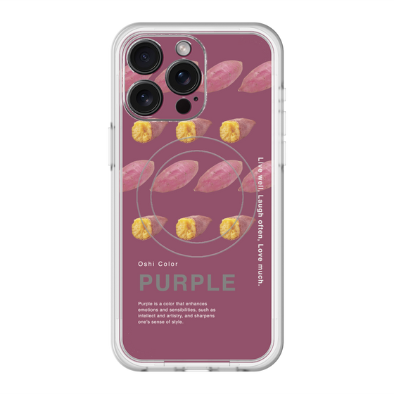 スリムプロテクションプレミアムケース with MagSafe［ PURPLE-Sweet potato ］