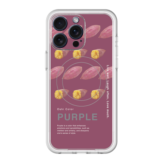 スリムプロテクションプレミアムケース with MagSafe［ PURPLE-Sweet potato ］